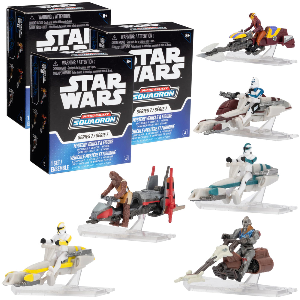 Jazwares Star Wars Micro Galaxy Scout Durge Speeder with Durge for display and play