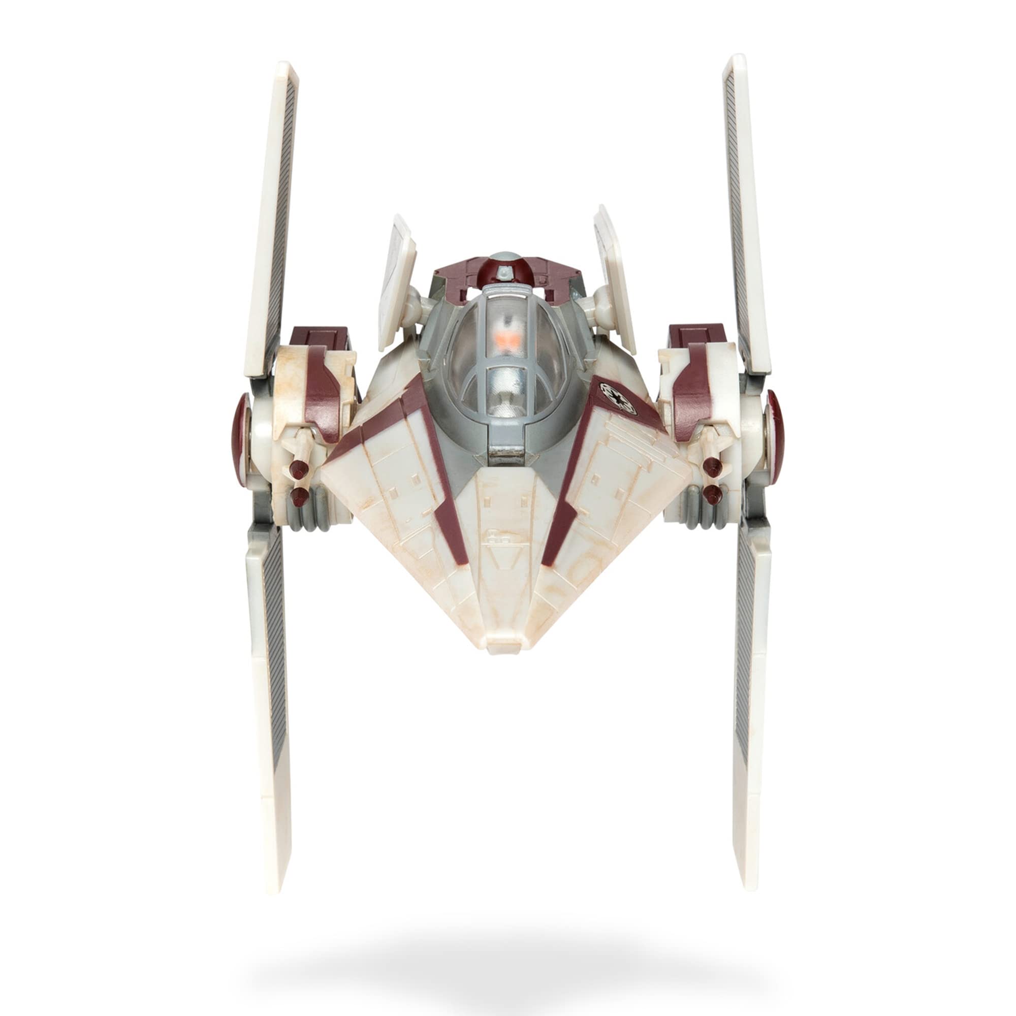 Jazwares Star Wars Micro Galaxy V-Wing features four radiator wings for classic era look