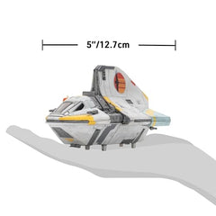Jazwares STAR WARS Phantom II features a passenger bay for small crew adventures.