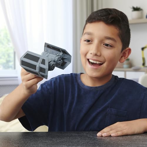 Jazwares Star Wars TIE Bomber dual seats highlight versatile crewed flight play.