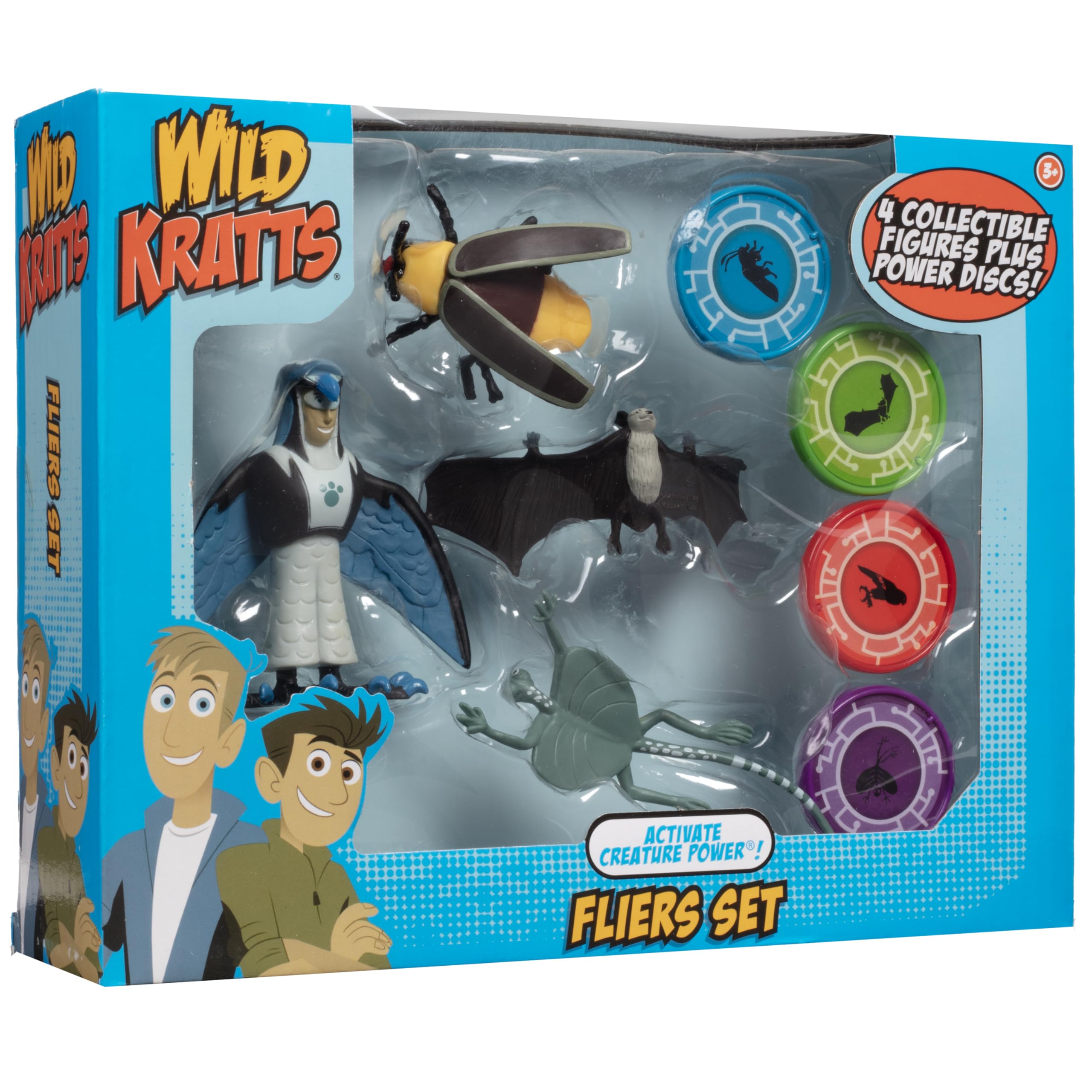 Jazwares Wild Kratts discs collection, enhancing play with power activation options.