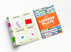 Jazzoo license plate game state plates spot promotes geography awareness on trips.