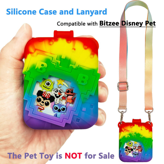 JCHPINE Bitzee Disney case with lanyard enables easy handling during on-the-go play.