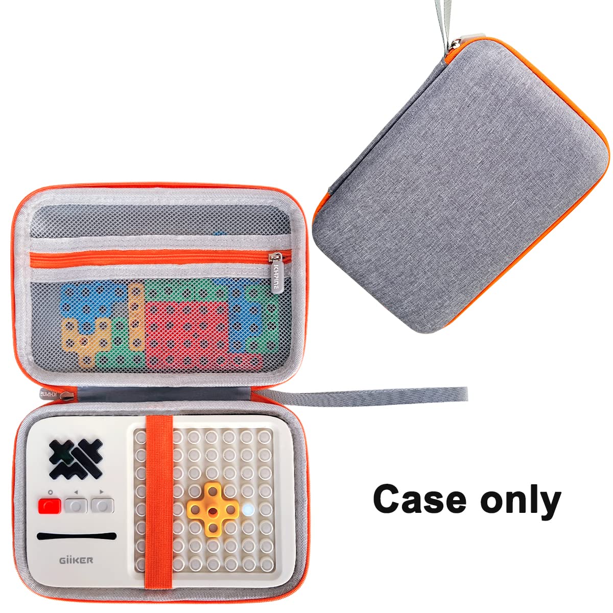 JCHPINE GiiKER case side view highlighting durable zipper for travel