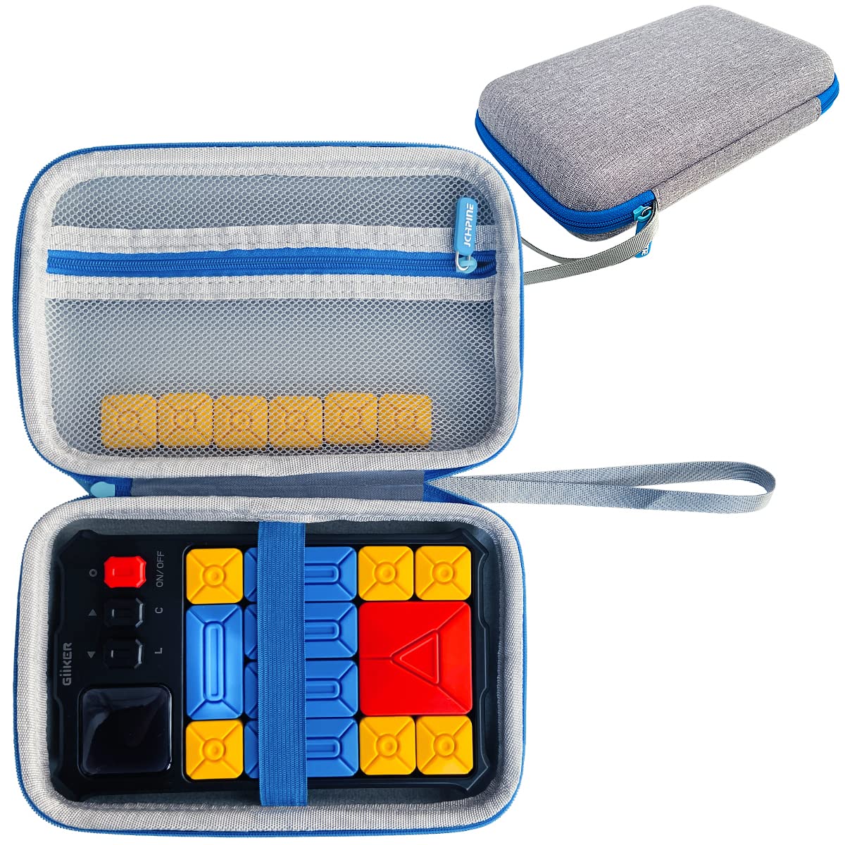 JCHPINE GiiKER Super Slide blue exterior case protects your console during travel.
