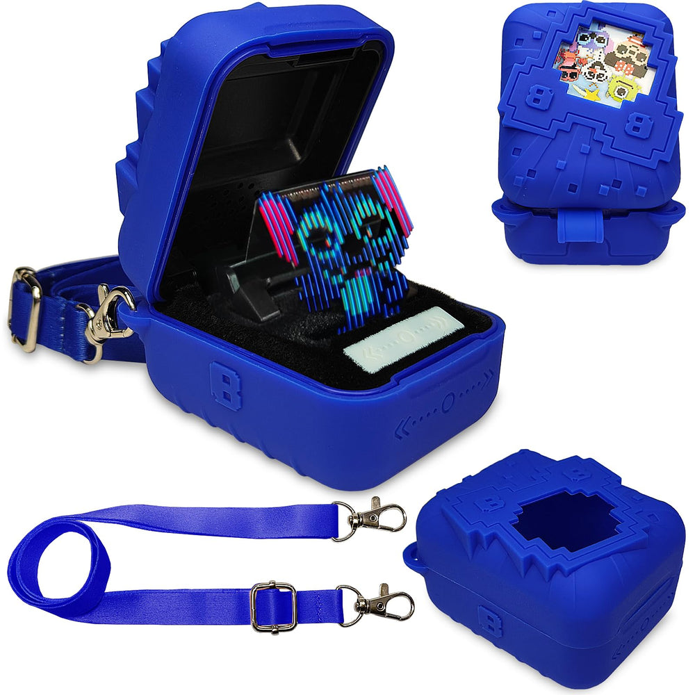 JCHPINE silicone cover for Bitzee Disney blue closeup protects against bumps and scratches.