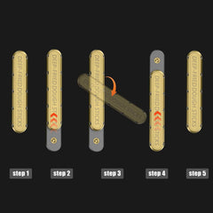 JC JIUCHUANG bronze slider, portable pocket-friendly fidget for on-the-go.