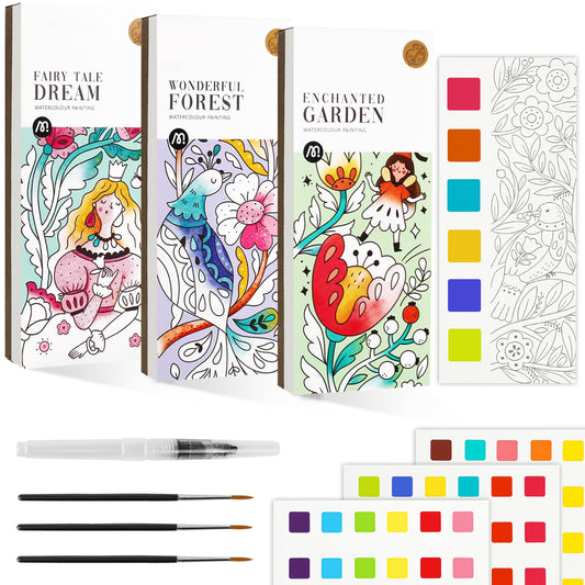 JCRen watercolor book Enchanted Garden cover for on-the-go art inspiration