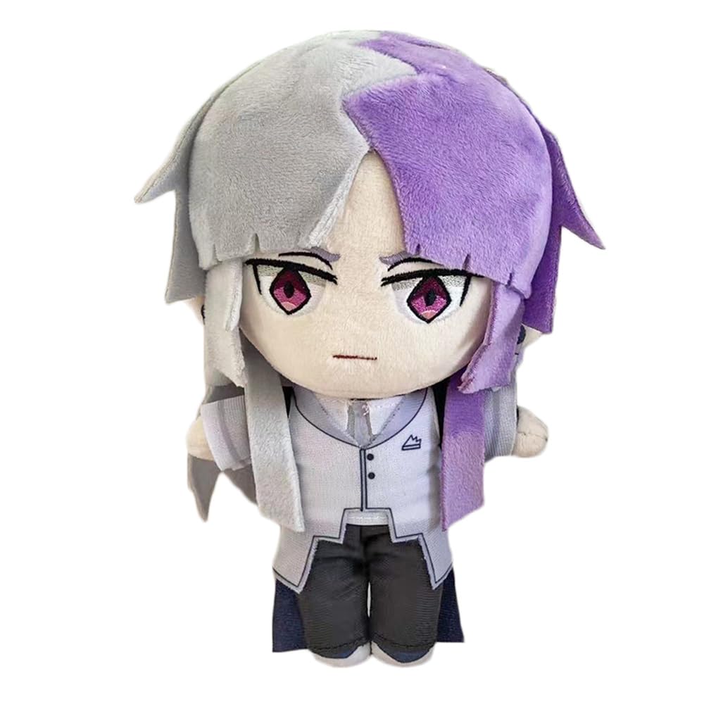 JCvCX 10inch purple-gray hair boy plush figure ready for cuddles and decor