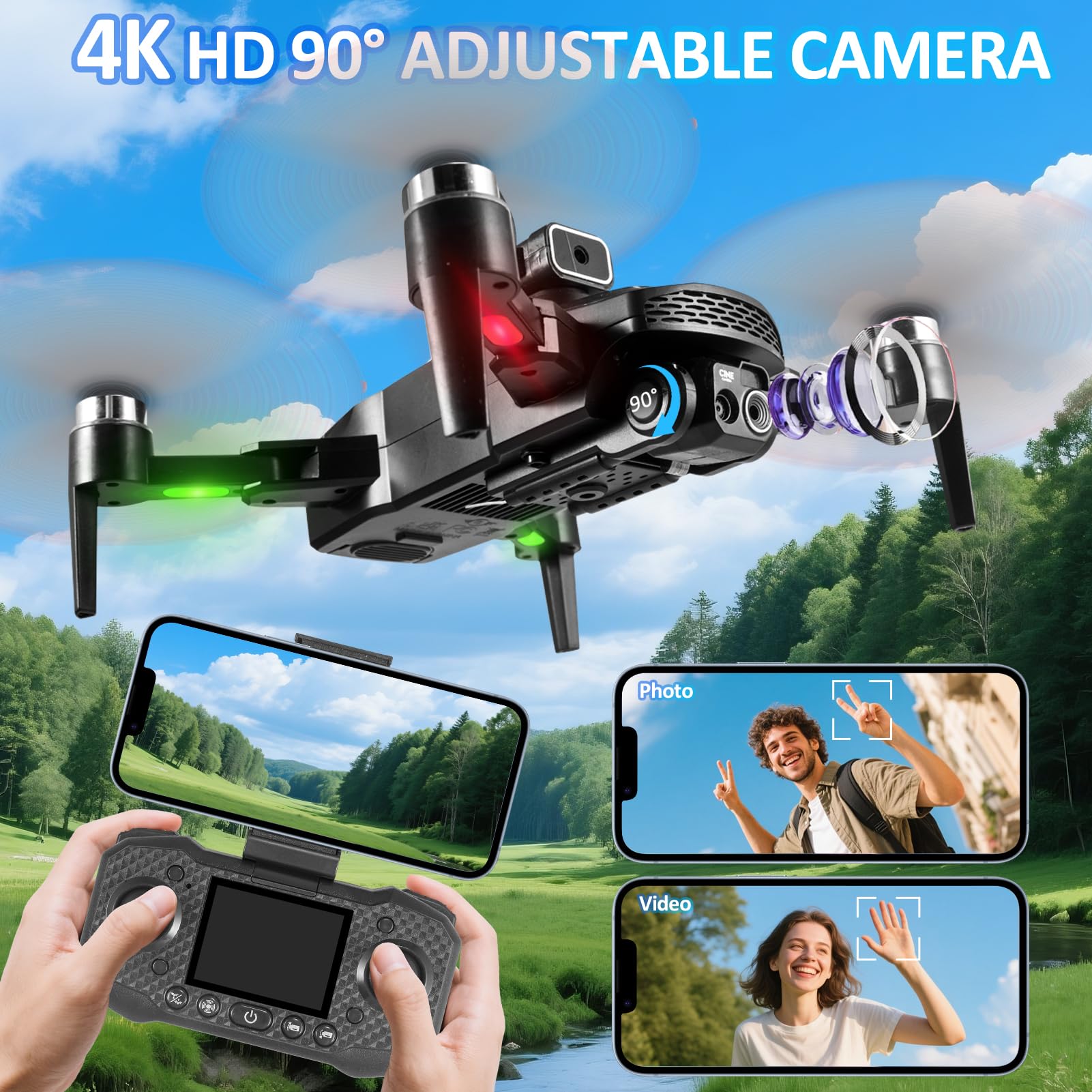 Jdfdexc drone gesture selfie mode for quick, fun self-portraits in the air