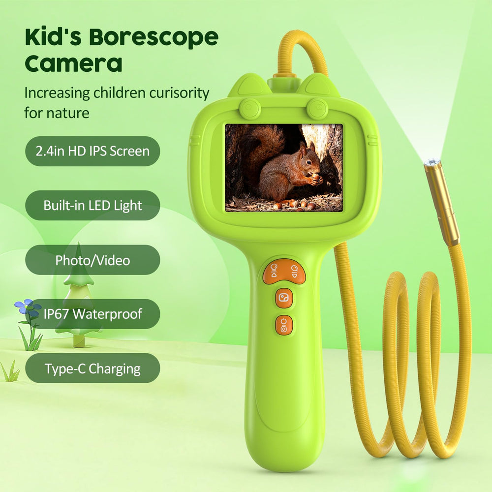 JDZ Kids Endoscope used outdoors to inspect ant hills and rocks.