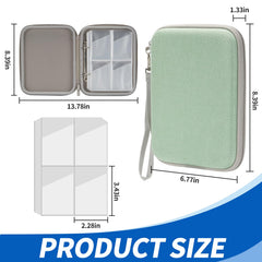 Jeachan durable PP inner pages securely hold cards during travel