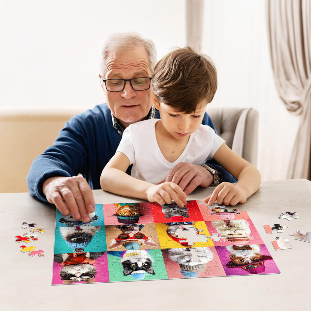 Jeacirio donuts puzzle image shows playful colors that motivate kids to explore patterns.