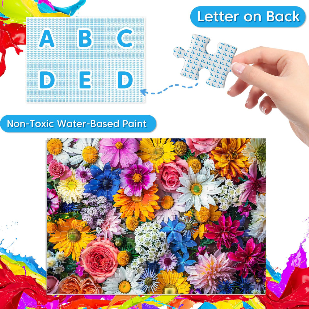 Jeacirio flowers puzzle image offers soothing visuals for calm, mindful puzzle sessions.