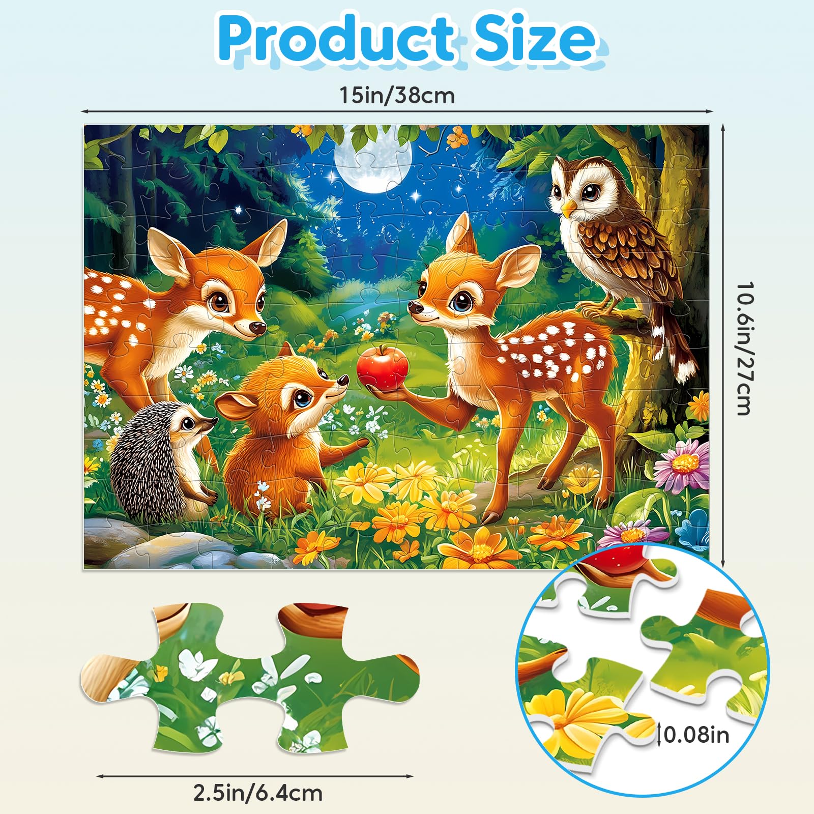Jeacirio puzzle collection box keeps puzzles organized after play.