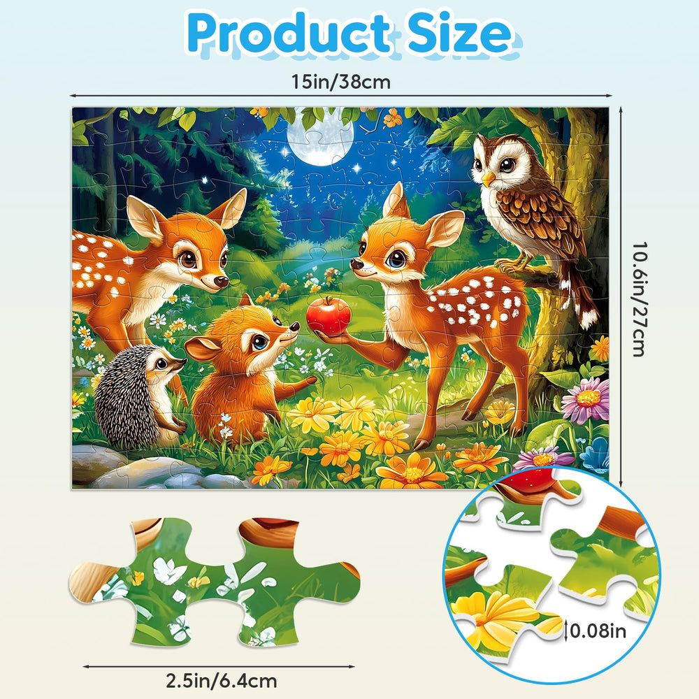 Jeacirio puzzle collection box keeps puzzles organized after play.