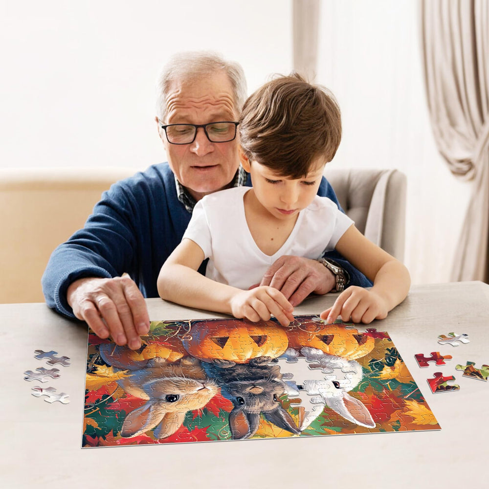 Jeacirio puzzles feature vibrant animal illustrations to engage young learners.