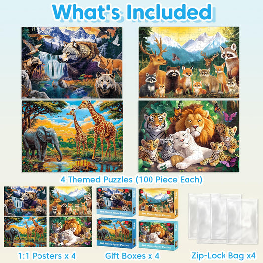 Jeacirio Elephant Puzzle from Wild Animals set to boost concentration during puzzle time