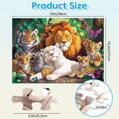 Jeacirio Elk Puzzle from Wild Animals set aiding spatial reasoning during family play