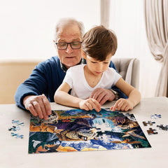 Jeacirio Giraffe Puzzle from Wild Animals set supporting problem solving