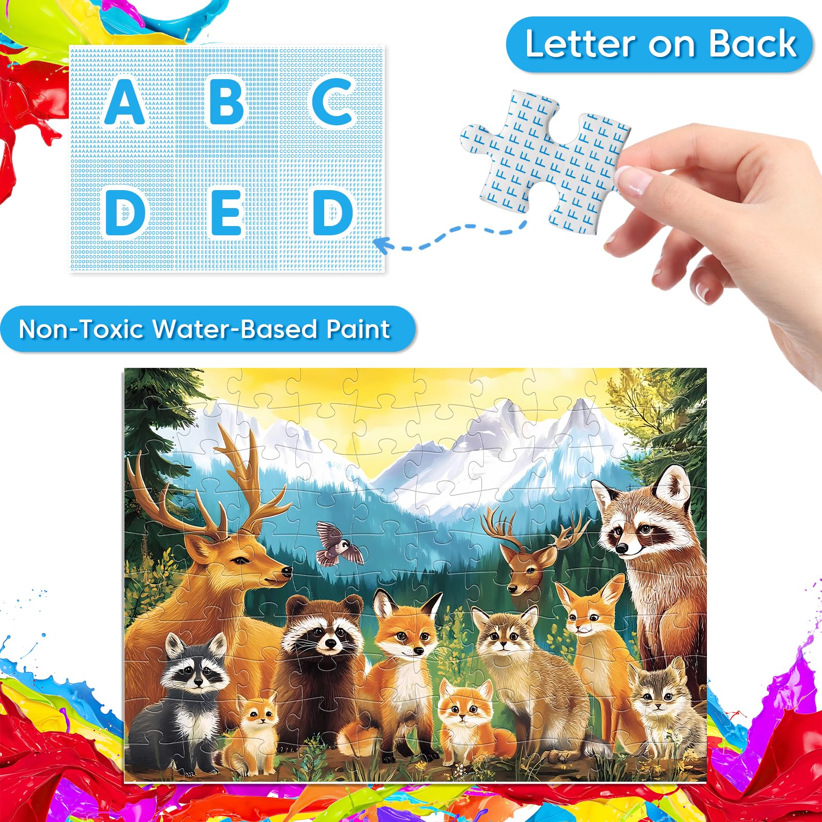 Jeacirio Lion Puzzle from Wild Animals set with high quality interlocking pieces