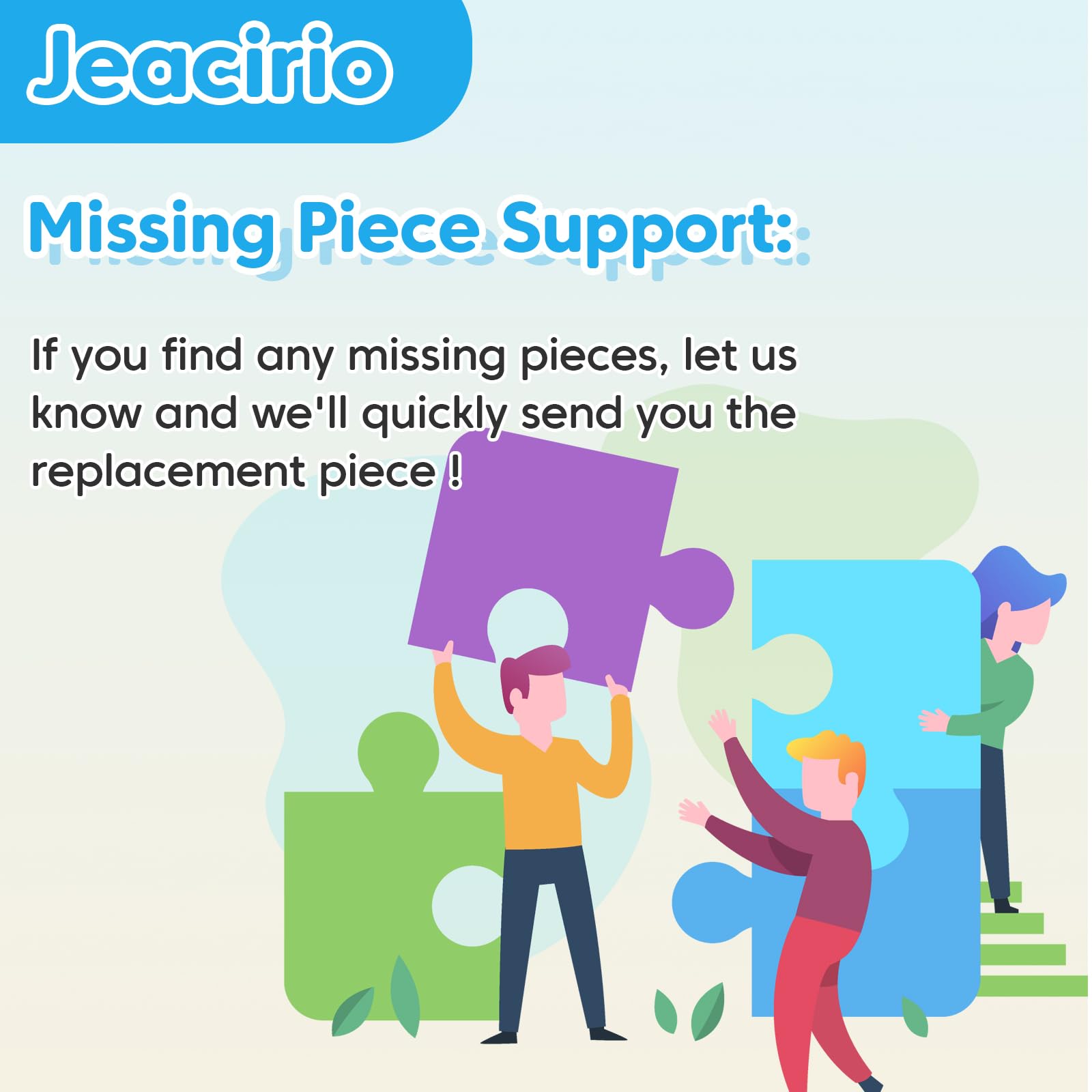 Jeacirio Raccoon Puzzle from Wild Animals set encouraging imaginative play and solving