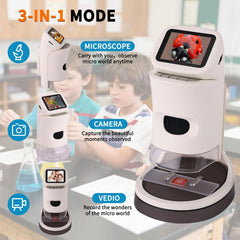 JECONE Digital Microscope 1080p display for clear, easy viewing.