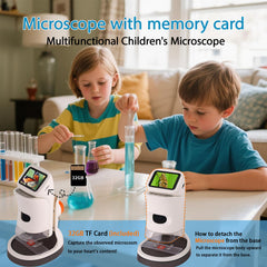 JECONE Microscope captures photos and videos to share discoveries.