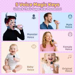 Jeefu gift packaging emphasizes a stylish ready to gift karaoke toy