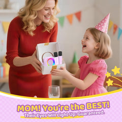 Jeefu Karaoke Machine with LED lights creating party ambience during singing