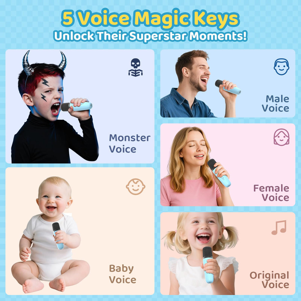 Jeefu mini karaoke with 1800mAh battery for hours of play.