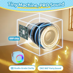 Jeefu karaoke machine six lighting modes enhance immersive home sessions.