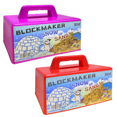 JEEFUD Snow Block Maker two-pack in red and purple for durable, brick-like blocks