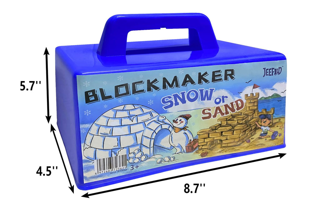 JEEFUD blocks enable all-season play with snow in winter and sand in summer.