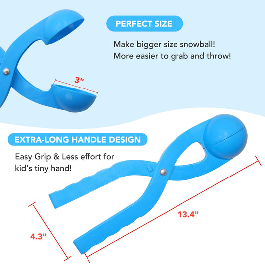 JEEFUD green-handle snowball maker with simple clip action.
