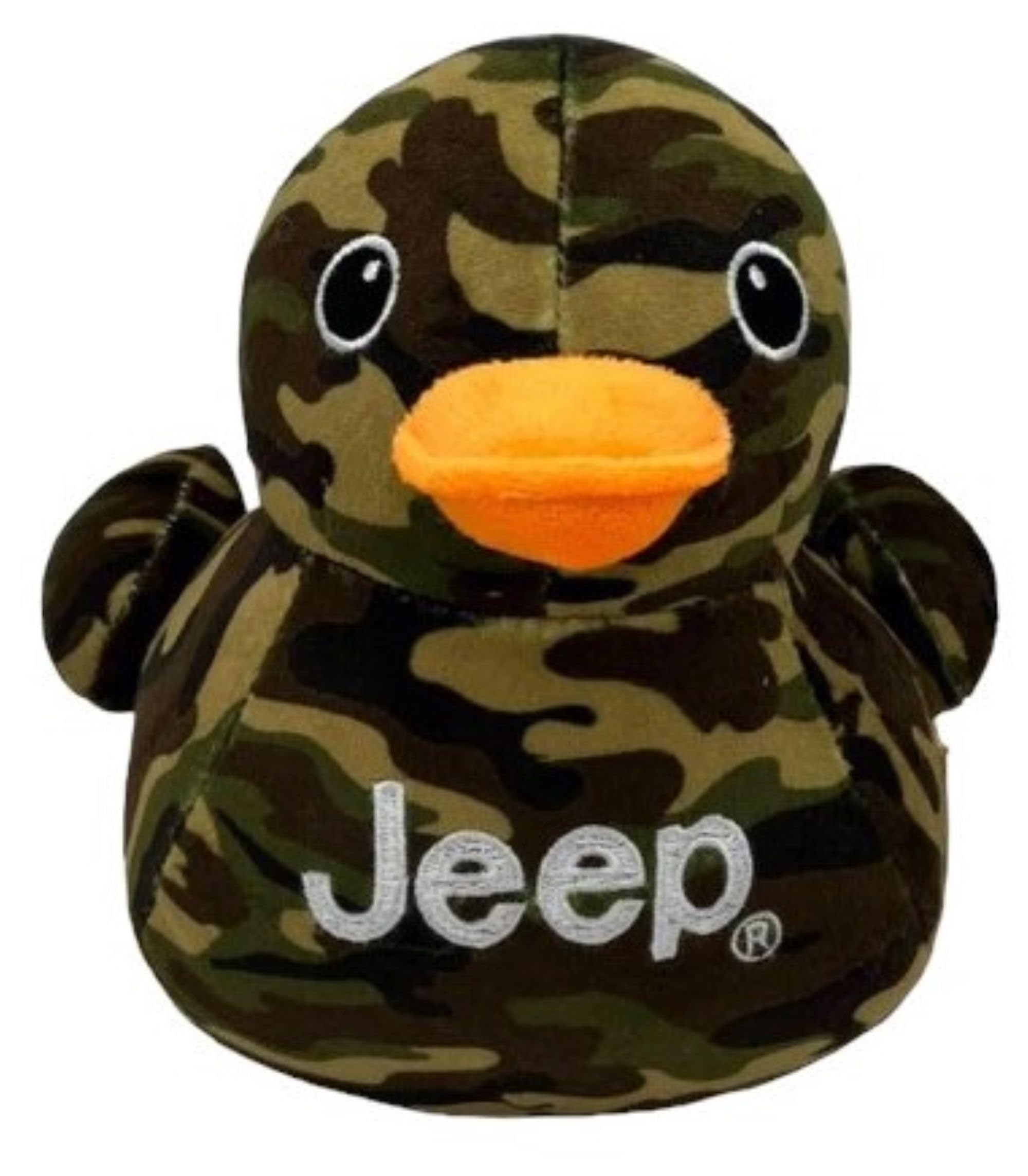 Jeep Text Logo plush duck, 7-inch, ideal for display and gifting.