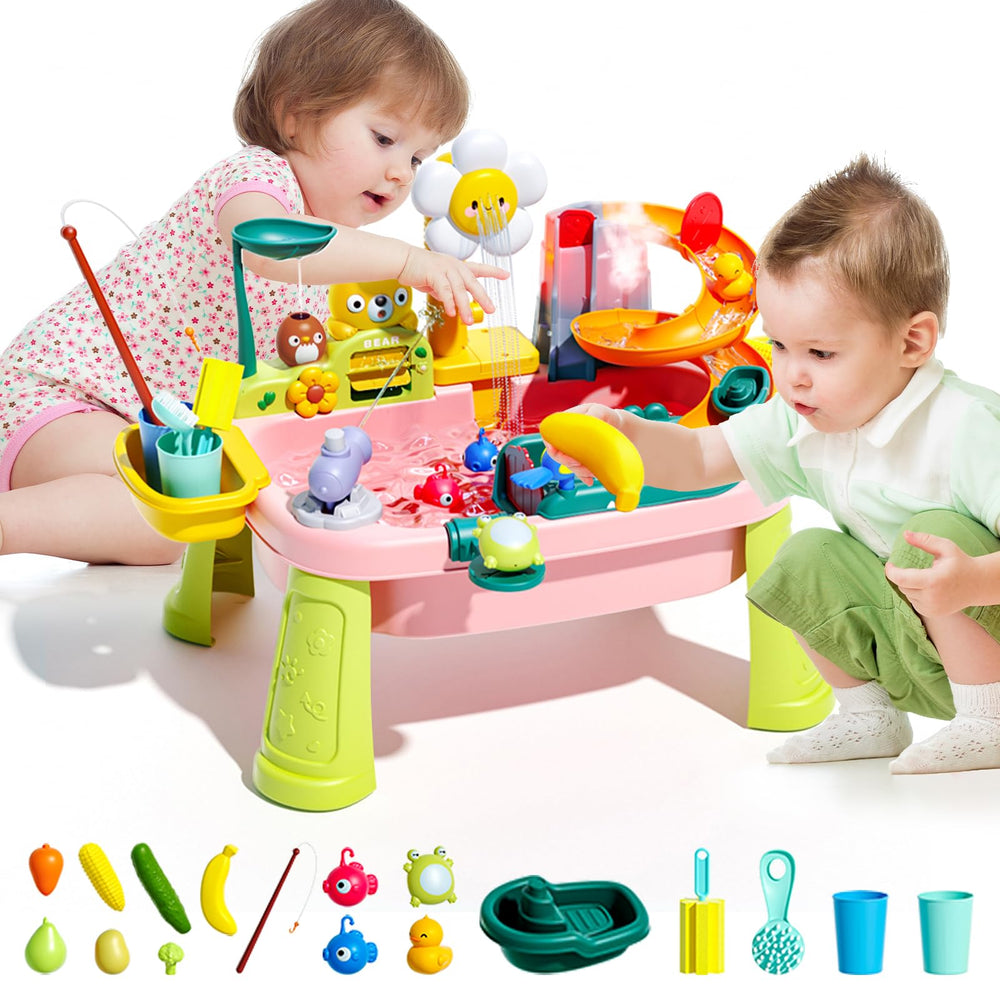 JEFLYM 2026 water table with pump for toddlers enhancing sensory play