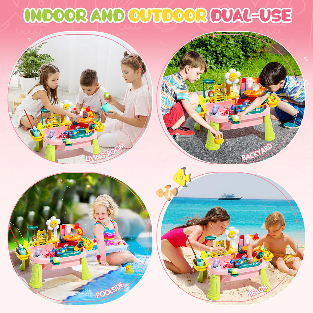 JEFLYM pink kitchen play sink design for creative roleplay