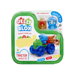 Jelly Blox Tractor Set with 12 pieces for imaginative farm play and fine motor skills