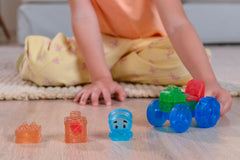 Jelly Blox Tractor Set squishy blocks provide safe, mess-light play experiences