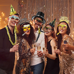 JellyArch 204pcs paper horns and blowouts for fun cheers