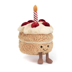 Jellycat Amuseables Birthday Cake soft plush fabric for lasting cuddles