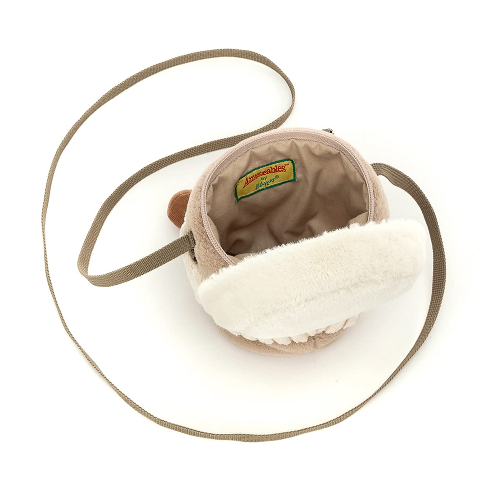 Jellycat Amuseables Coffee-To-Go Bag 44.5-inch adjustable strap for comfort