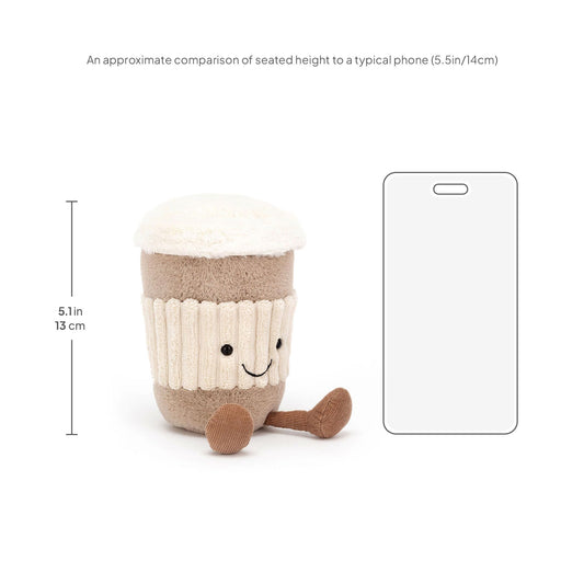 Jellycat Amuseables Coffee-to-Go foam crown close-up highlights whimsy