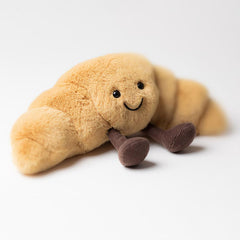 Jellycat Amuseables Croissant size reference, small 8.5 inches