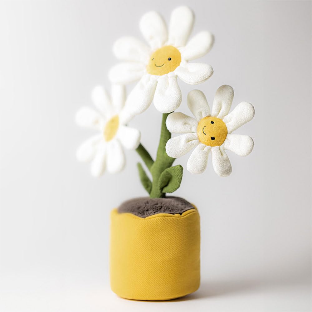 Jellycat Amuseables Daisy Pot makes a thoughtful gift or cozy décor item.
