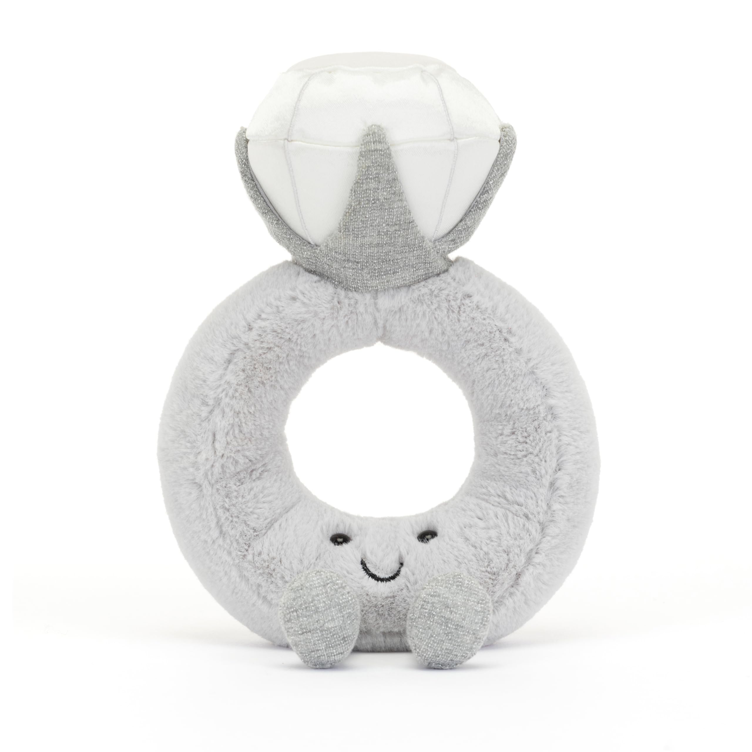 Compact 8 inch Jellycat Diamond Ring ready for playrooms and shelves