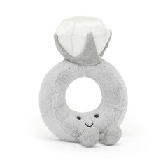 Jellycat Amuseables Diamond Ring plush with satin diamond for stylish gifting