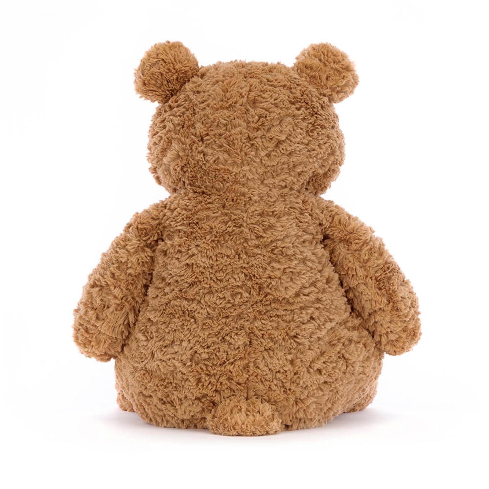 Jellycat Bartholomew Bear large detail fabric, feathery-soft fur invites gentle touch