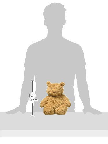 Jellycat Bartholomew Bear large sitting pose, sturdy base for stable display